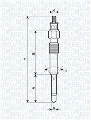 MAGNETI MARELLI Hehkutulppa 062900007304